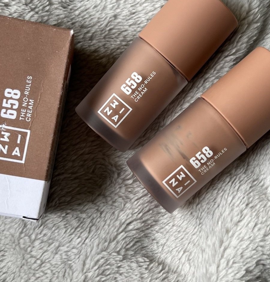 3ina The No-Rules Cream оттенок 658 — два флакона кремового пигмента и коробка