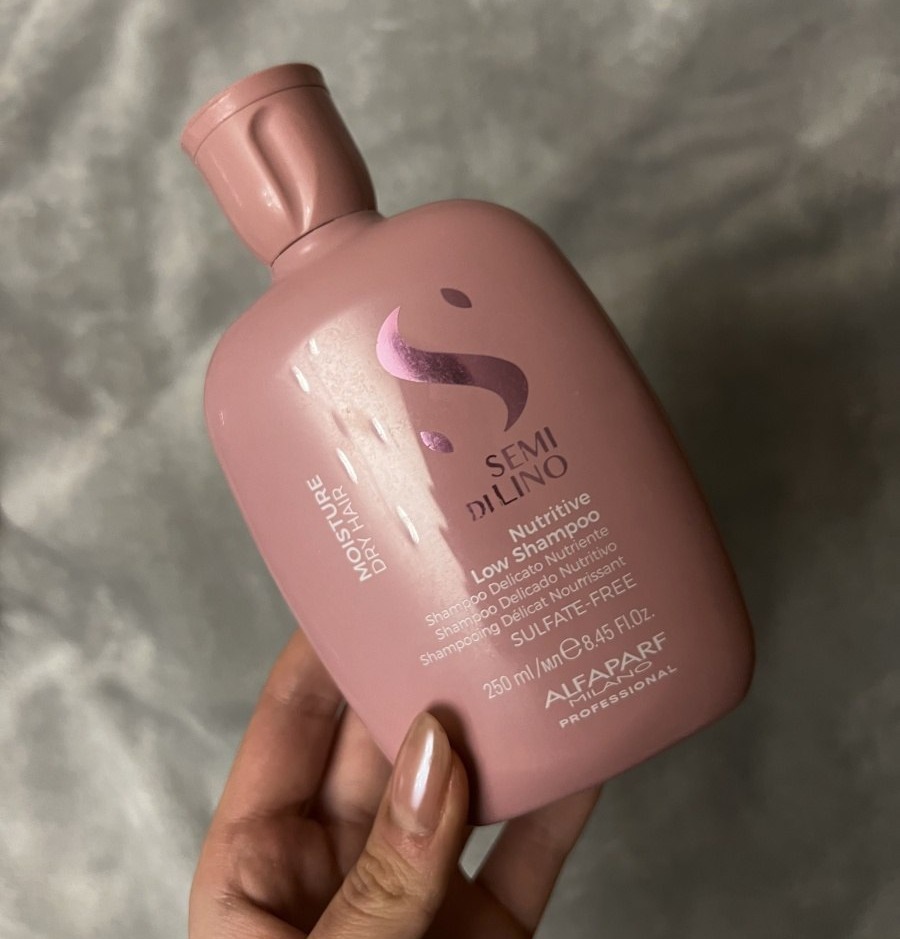 Alfaparf Semi Di Lino Moisture шампунь — розовый флакон питательного шампуня